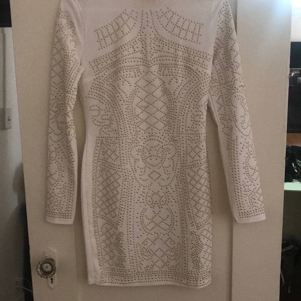 Studded bodycon dress